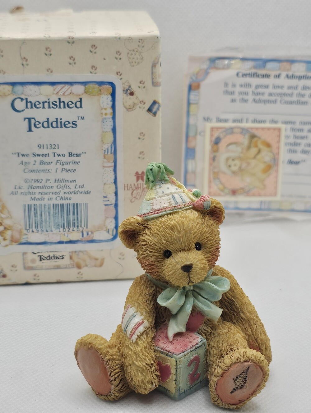 New Cherished Teddies Age 2 figurine birthday celebration baby sweet Two Bday
